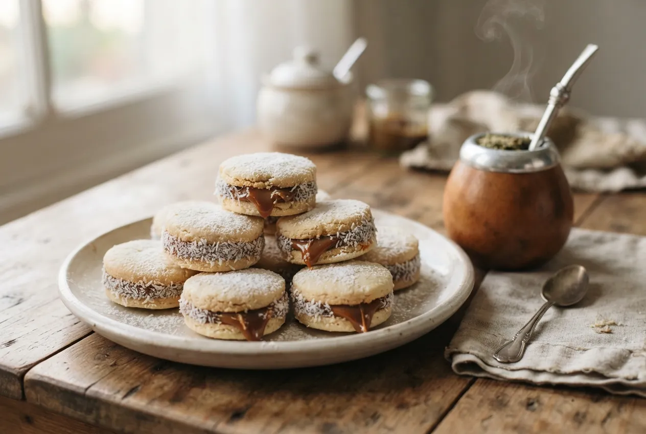 Alfajores caseros de maicena para el mate en el desayuno