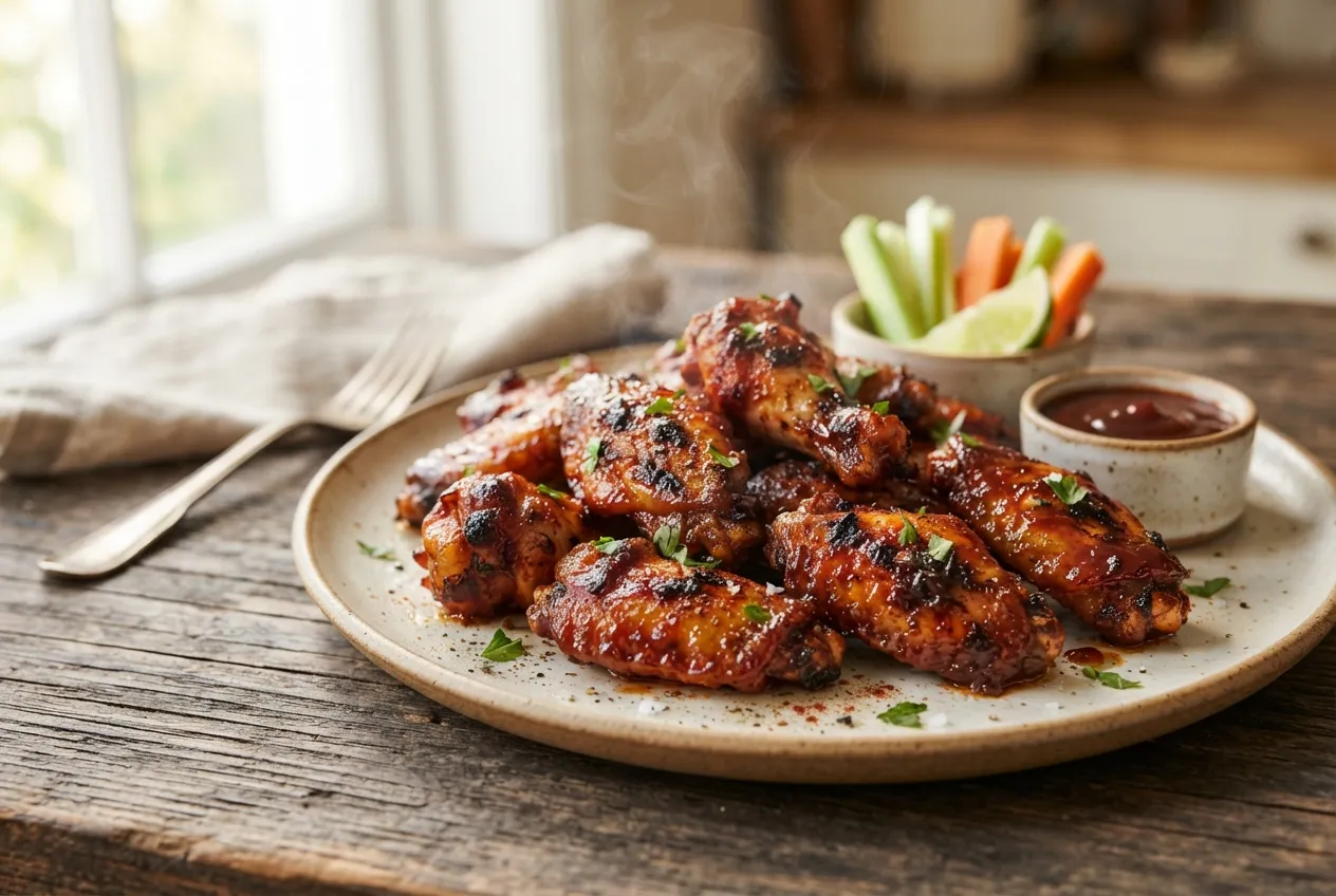 Alitas BBQ caseras en air fryer