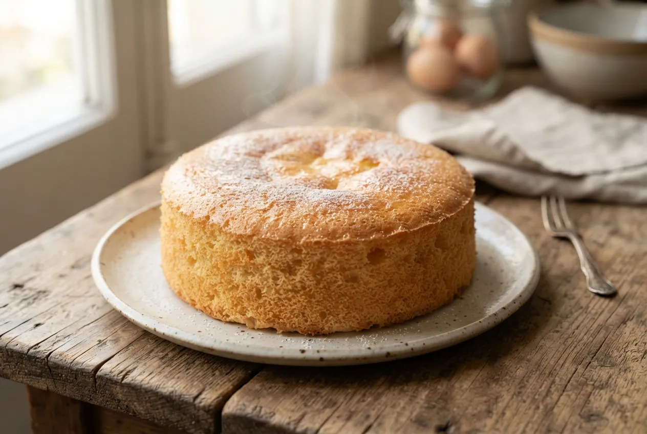 Bizcochuelo esponjoso para tortas caseras