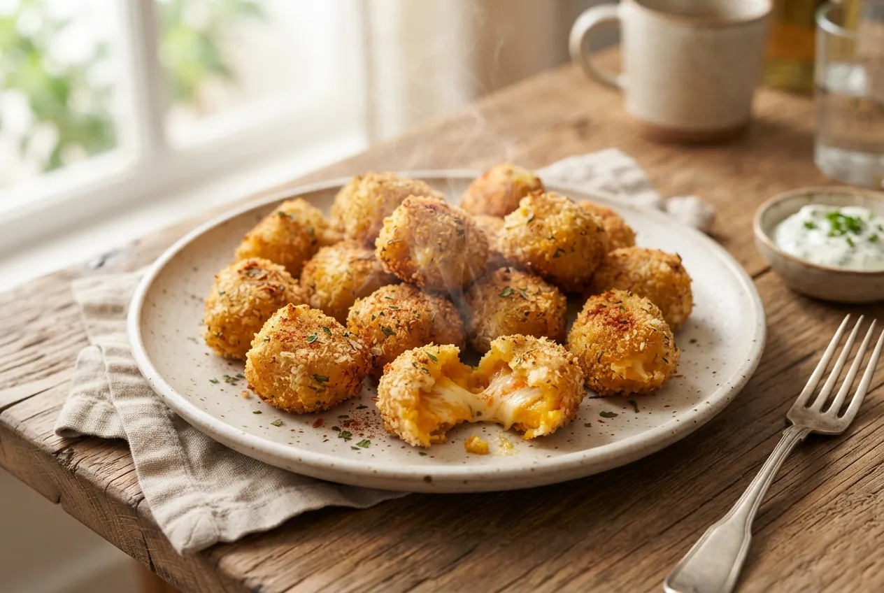 Bocaditos de calabaza con queso en air fryer