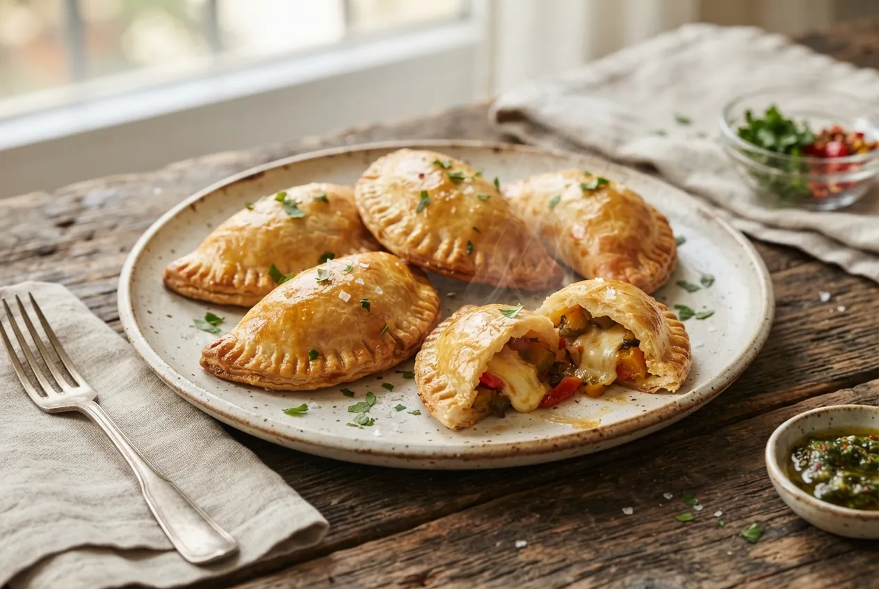 Chicos rellenos de verdura y queso en air fryer