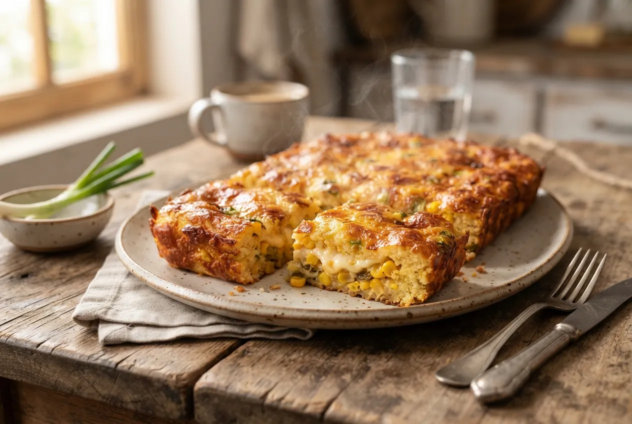 Chipa guazú para un desayuno salado y tradicional