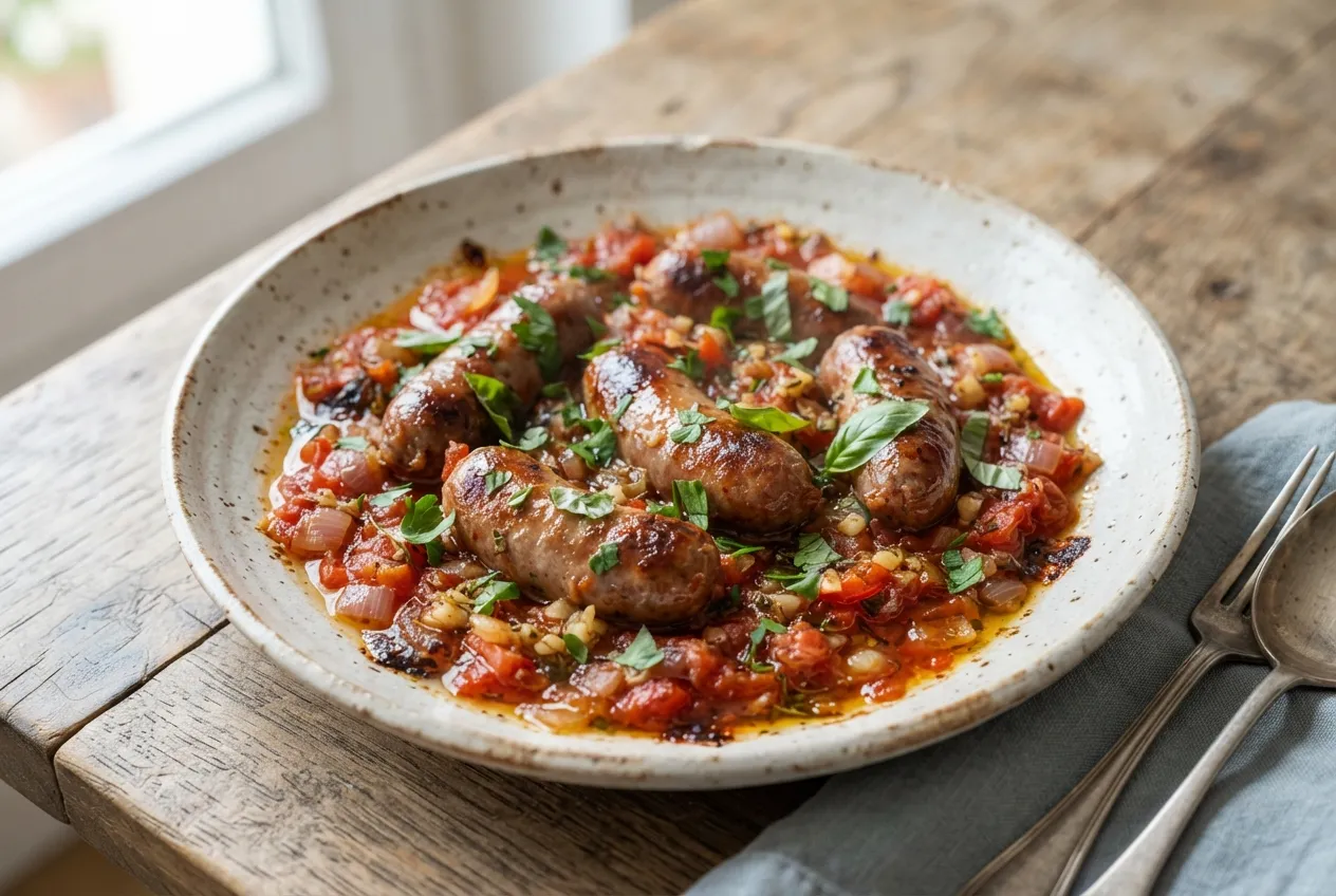 Chorizo a la pomarola en air fryer