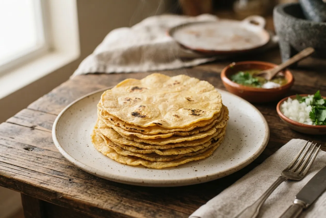Cómo hacer tortillas de maíz caseras para tacos