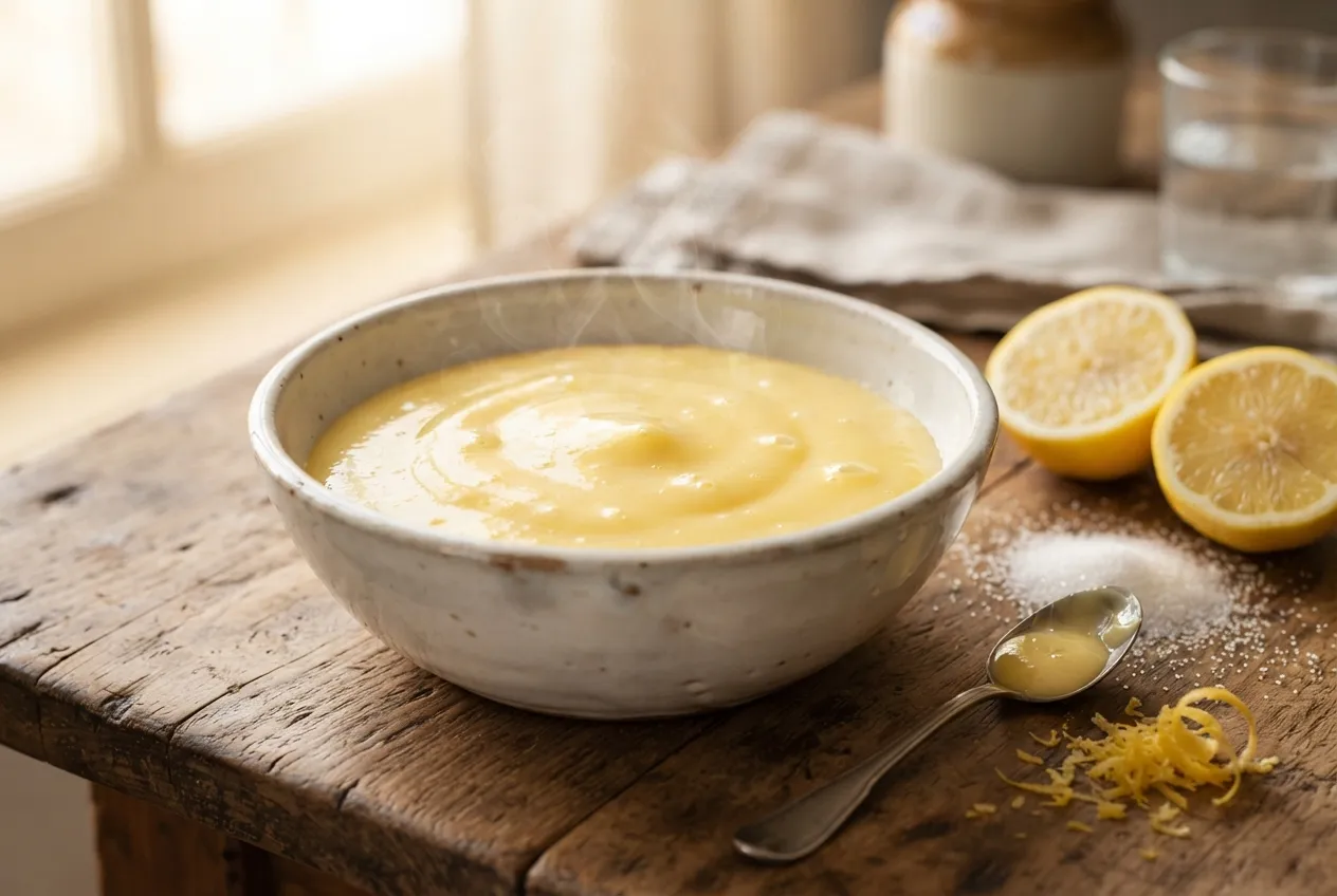 Crema de limón para relleno o budines