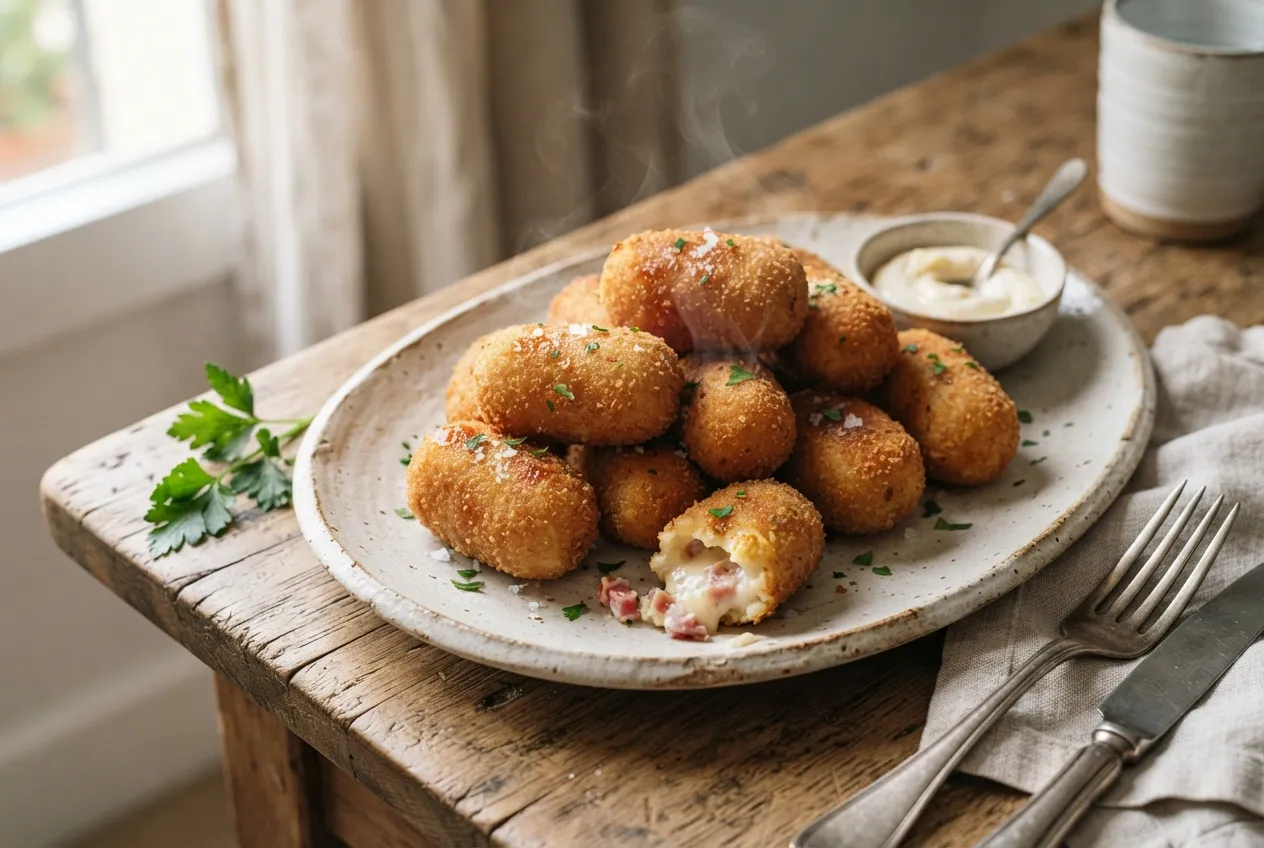 Croquetas de jamón y queso en air fryer
