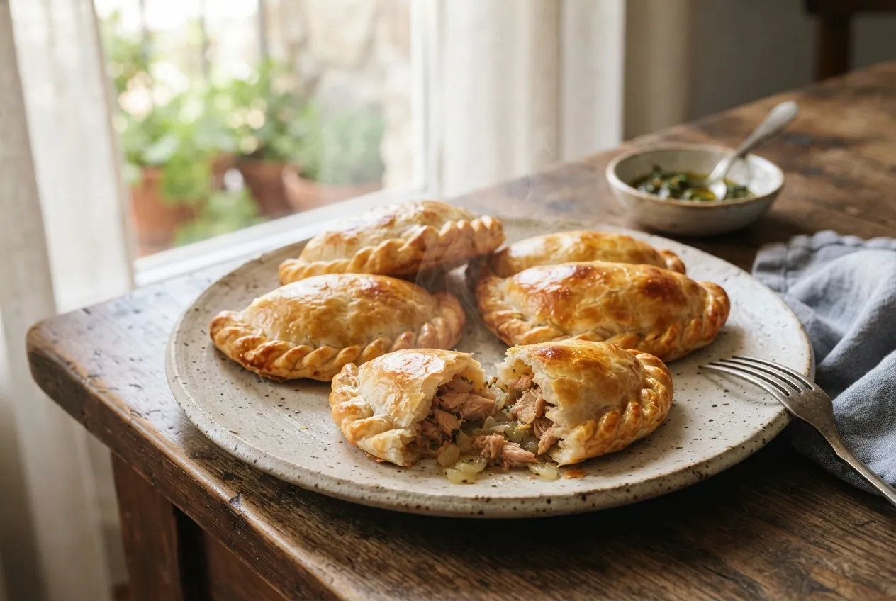 Empanadas de atún caseras con masa casera