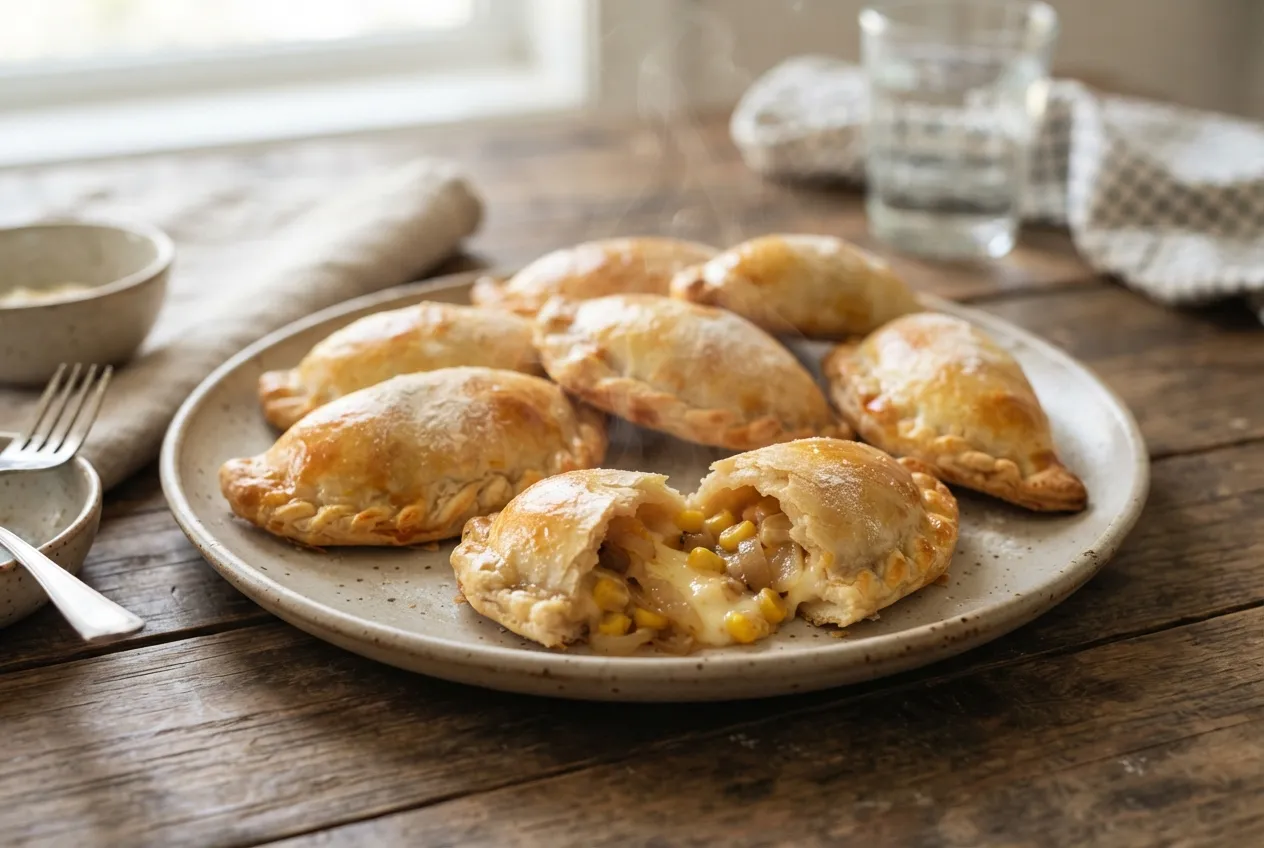 Empanadas de choclo y queso para una cena fácil y sabrosa