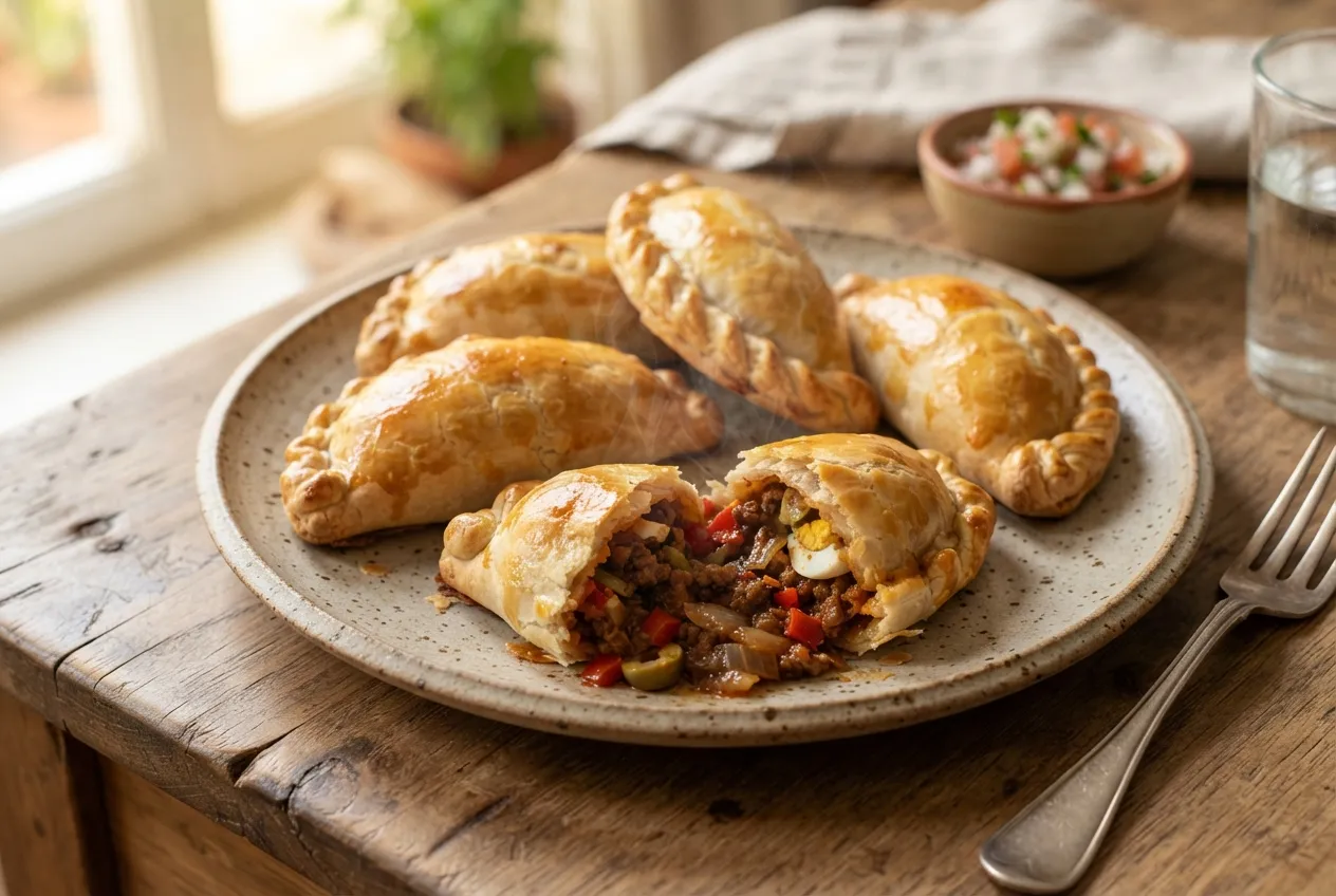 Empanadas mendocinas de carne con aceitunas