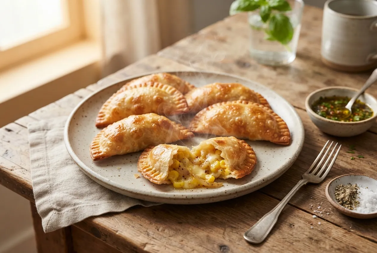 Empanaditas de humita crocantes en air fryer
