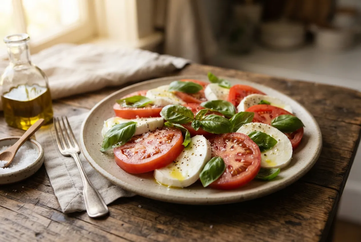 Ensalada Caprese con Mozzarella