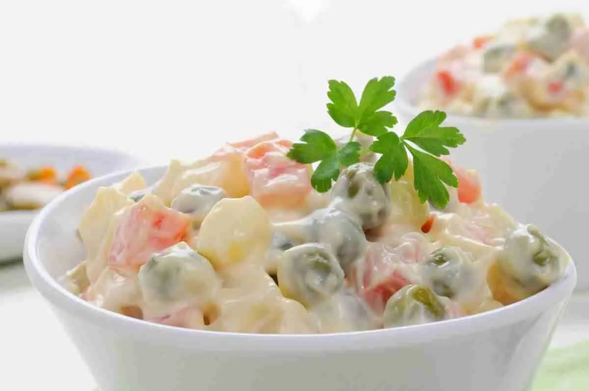 Ensalada rusa con mayonesa casera