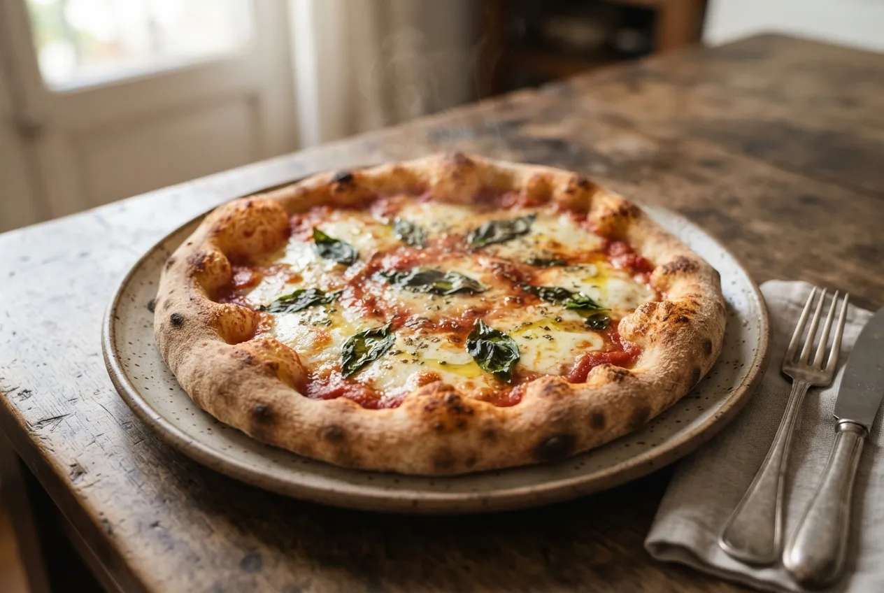 Masa casera para pizza sin levadura