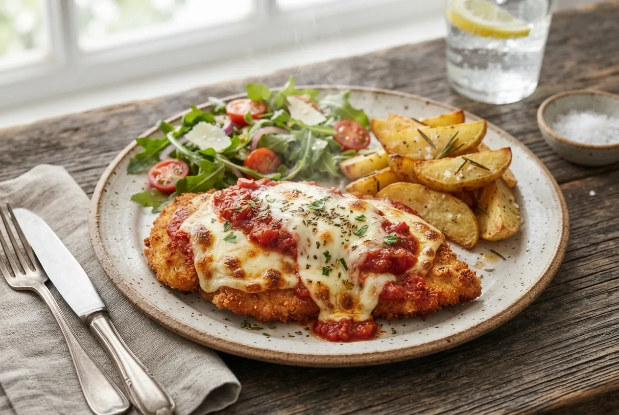 Milanesas de pollo a la napolitana al horno