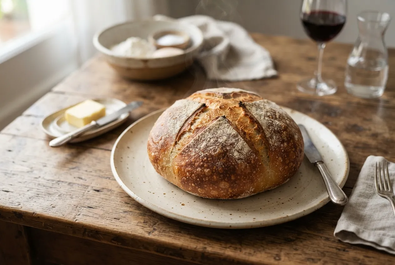 Pan de campo casero para acompañar comidas tradicionales