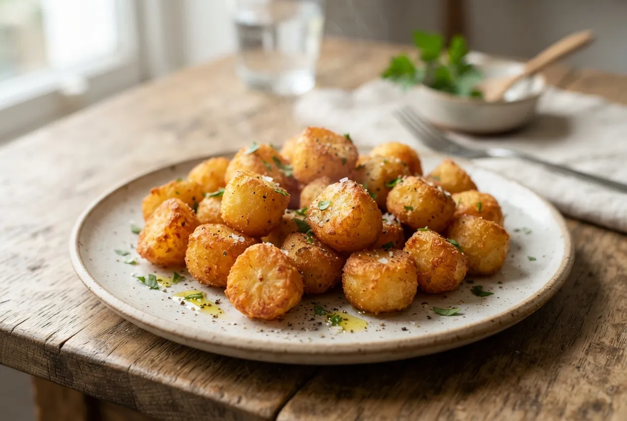 Papas noisette crocantes en air fryer