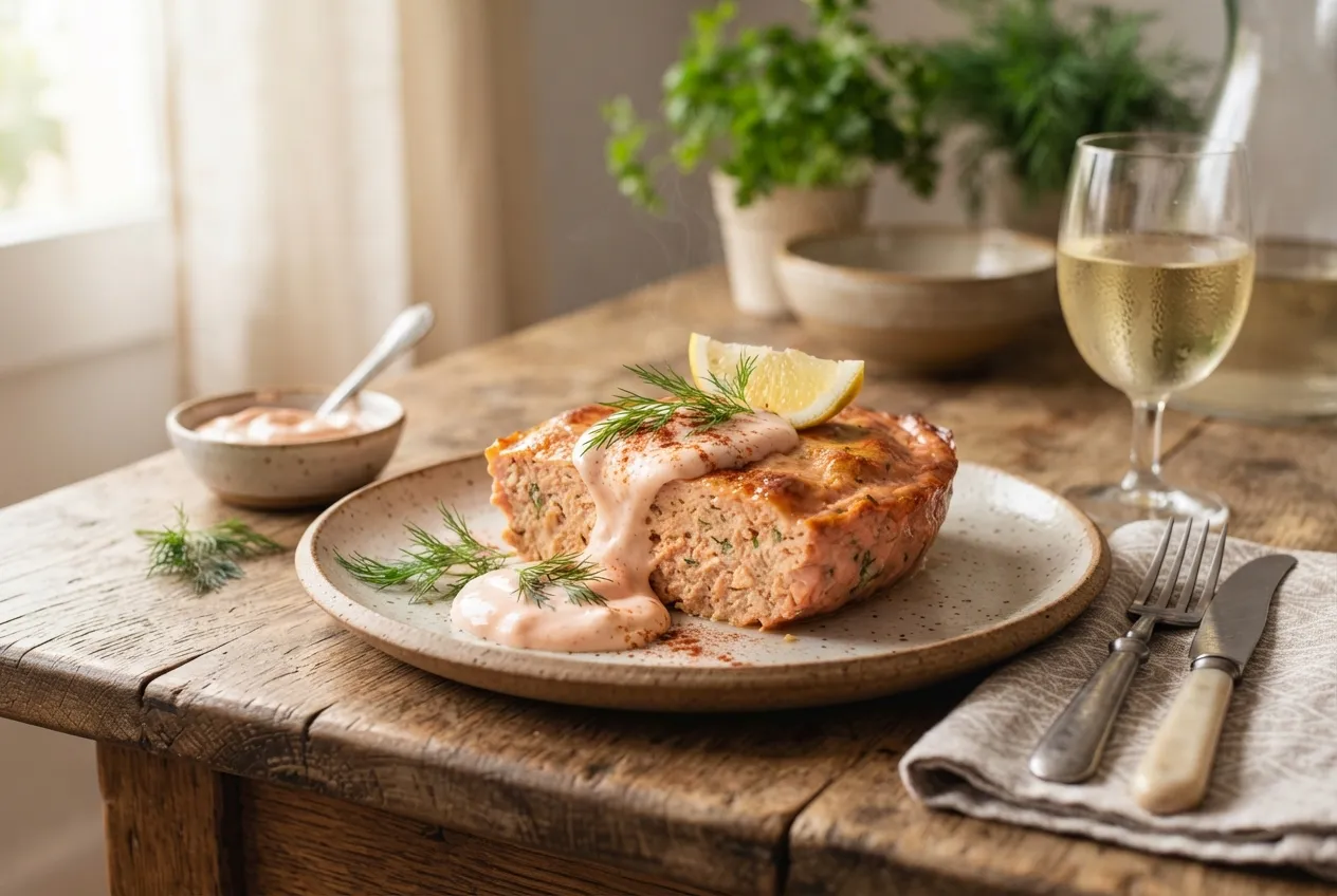 Pastel de cabracho con salsa rosa fácil