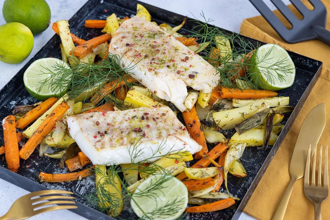 Pescado al horno con verduras al estilo argentino