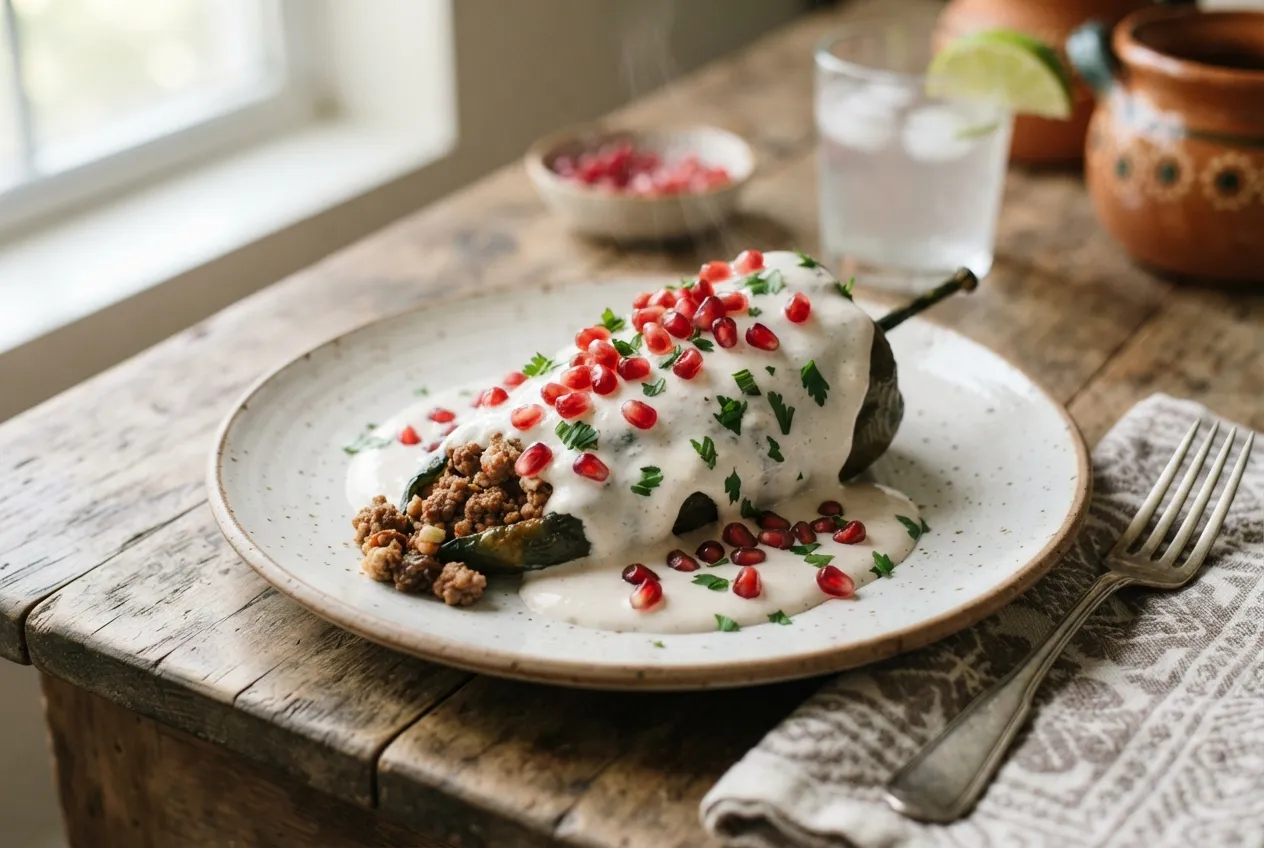 Receta de chiles en nogada mexicanos paso a paso