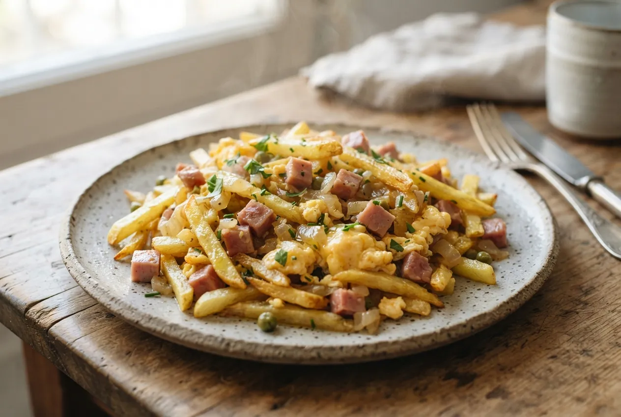 Revuelto Gramajo con Jamón