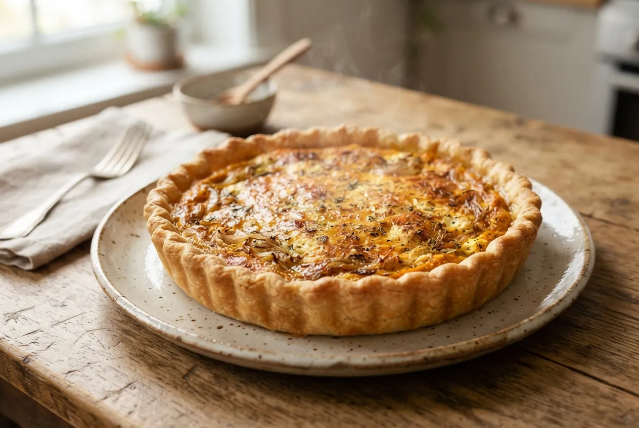 Tarta de zapallo y ricota para una opción vegetariana