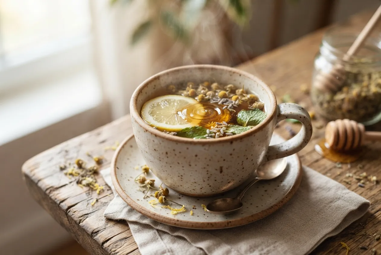 Té de hierbas casero para relajarse
