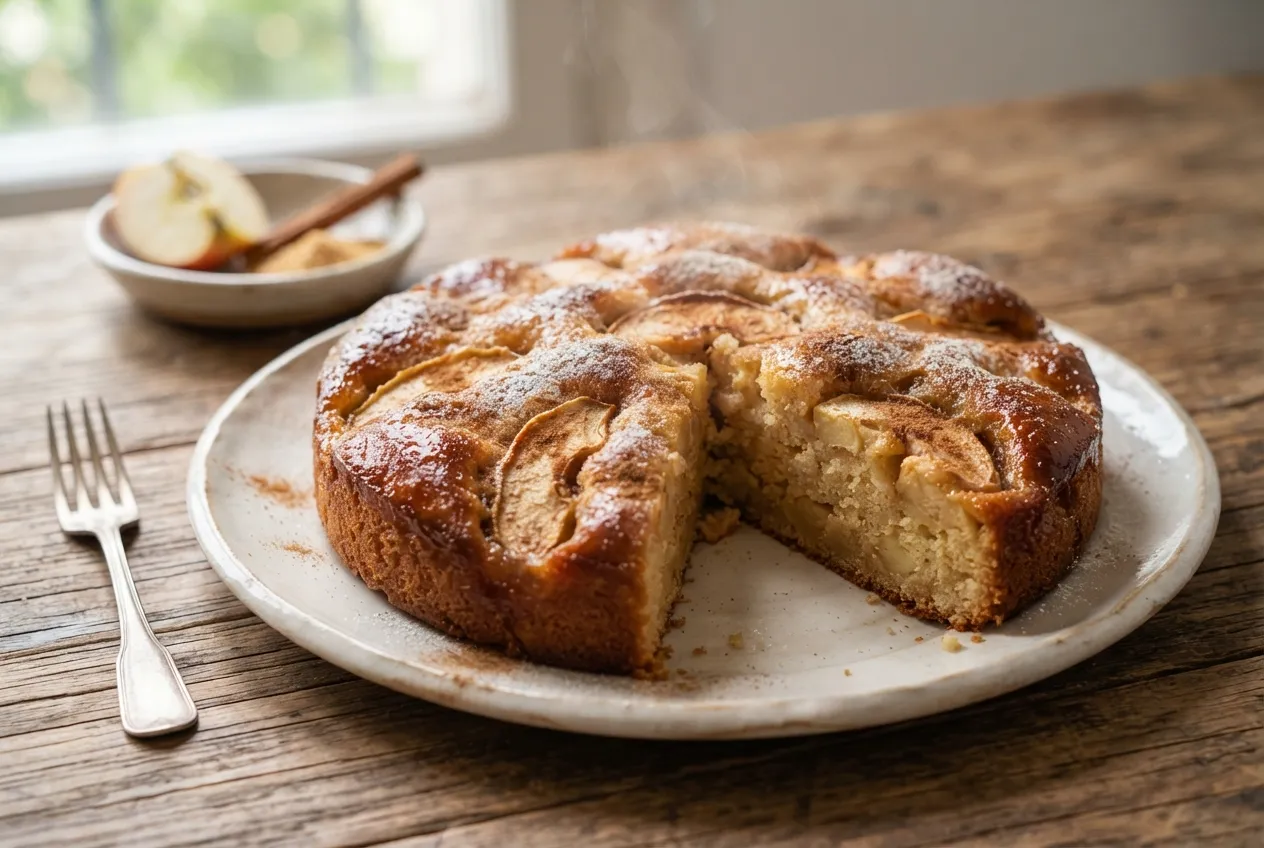 Torta fácil de manzana y canela para desayunos caseros