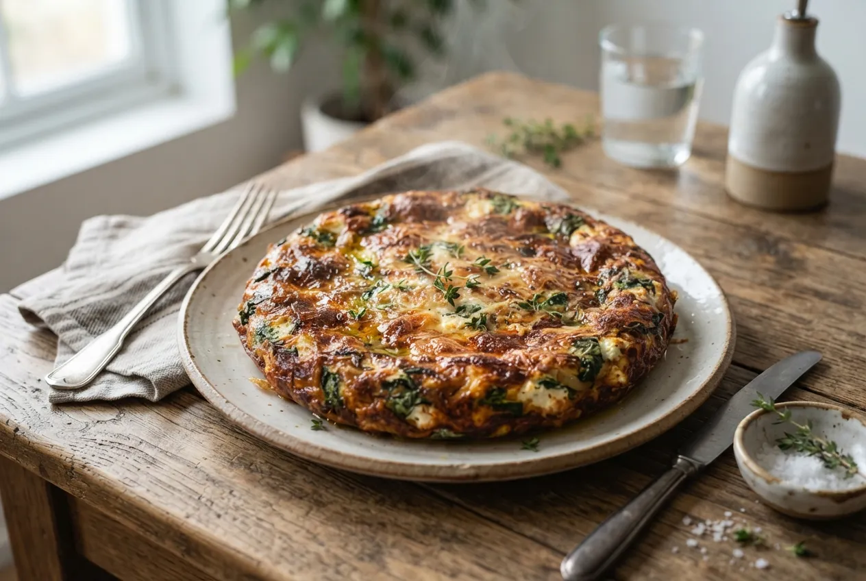 Tortillas de espinaca y ricota para hacer al horno