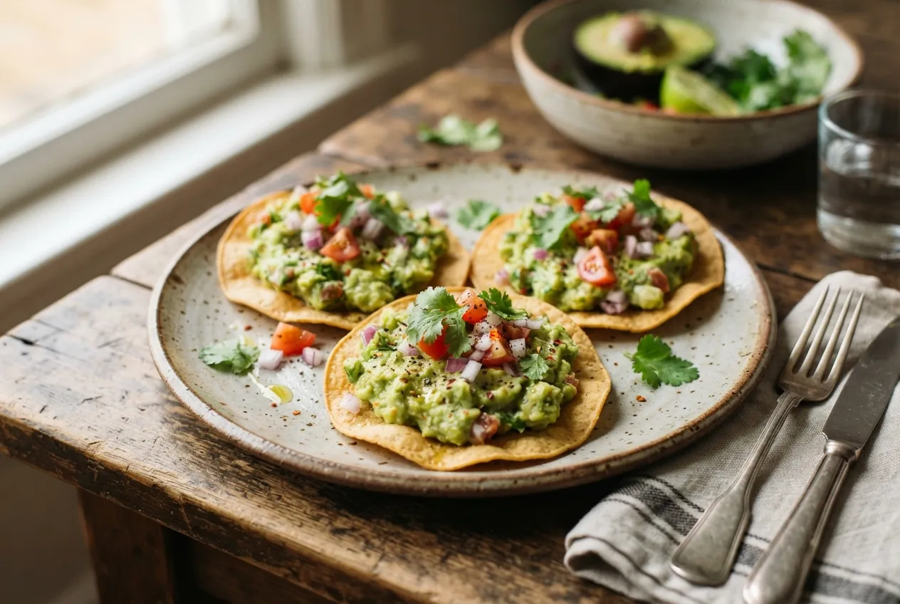 Tostadas con guacamole casero para un desayuno distinto
